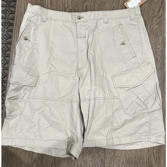 Woolrich Shorts Men’s Size 42 Cargo‎ Khaki Canvas Utility - Picture 1 of 14